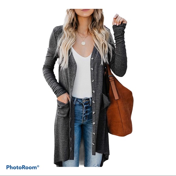 Cardigans for Women Open Front Long Knited - Picture 1 of 4